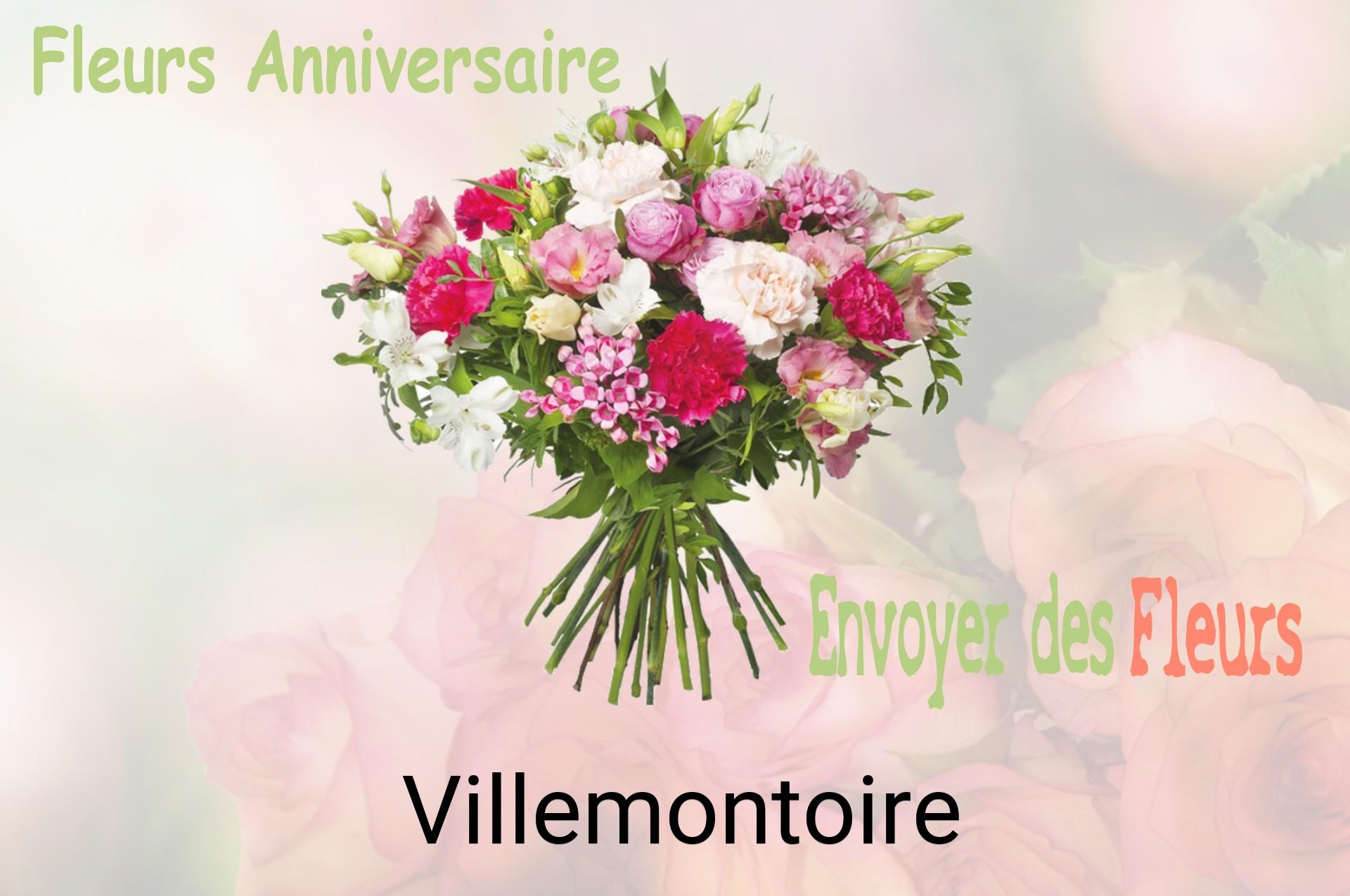 Bouquet de fleurs d’anniversaire livré à Villemontoire
